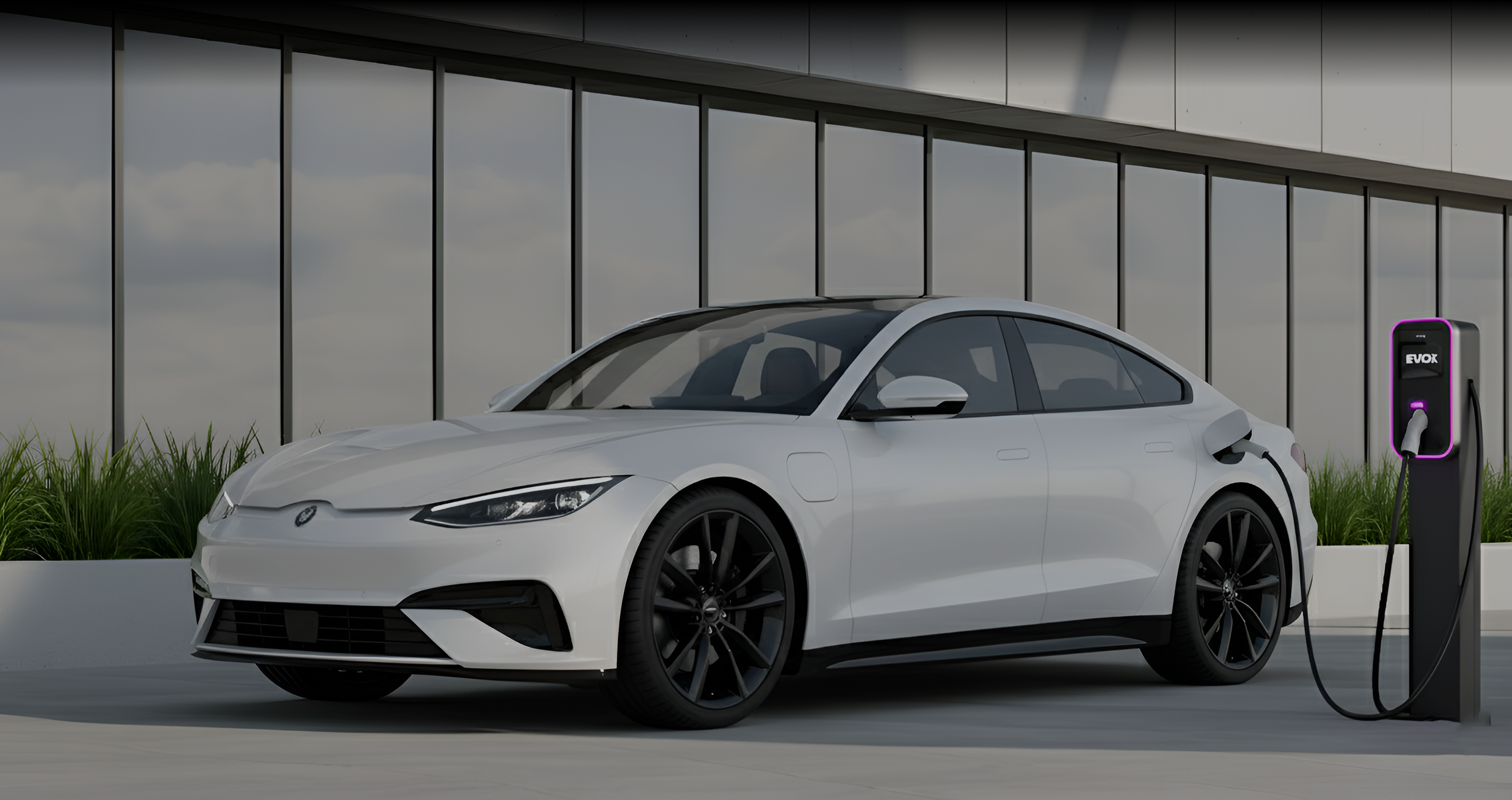 EV Charging Station Background 2